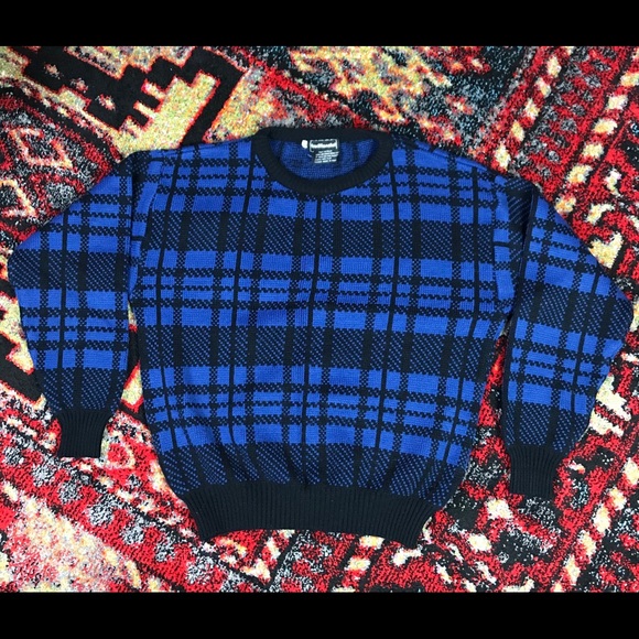 Vintage 80’s Traditionalist Plaid Sweater - Picture 2 of 4